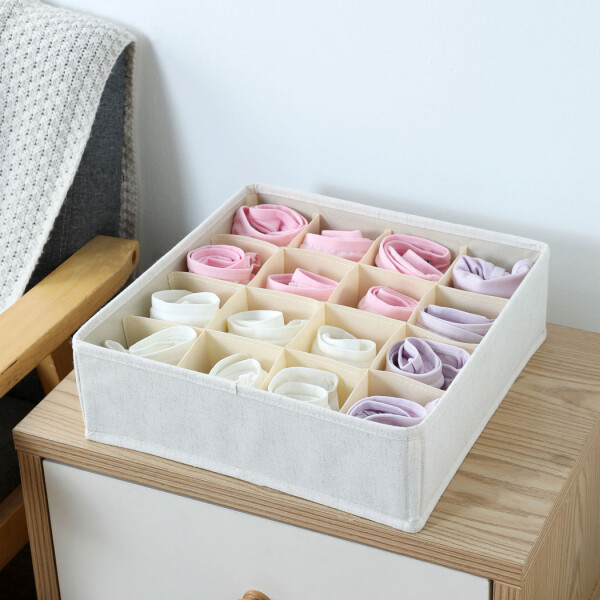 Organizador ropa interior beige