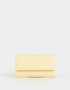 Ficheros Clasico Billetera Fichero Con Broche - Amarillo Claro
