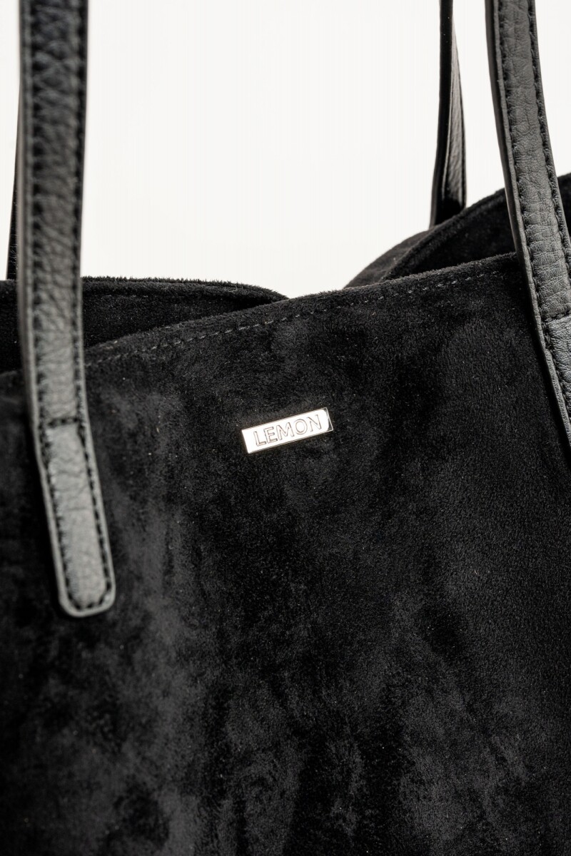 Travel Bag Gamuza Vegana Negro