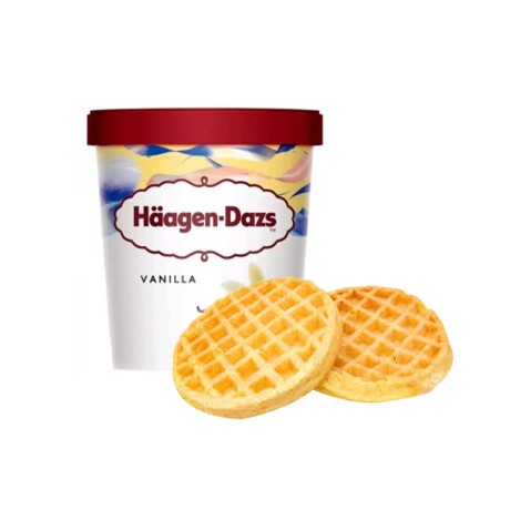 Haagen-dazs Vainilla 473 Ml + 2 Waffle 55 Grs Regalo Haagen-dazs Vainilla 473 Ml + 2 Waffle 55 Grs Regalo
