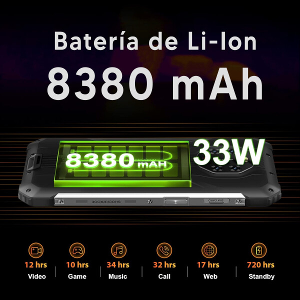 Blackview Bl8800 Pro 8/128 Gb/ 5g + Regalo NARANJA
