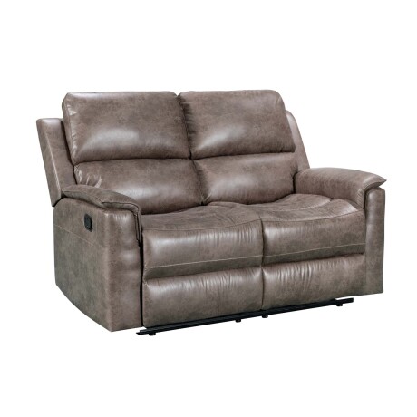 RECLINER MANUAL 2 CUERPOS TELA MARRON LAGOS MOKA