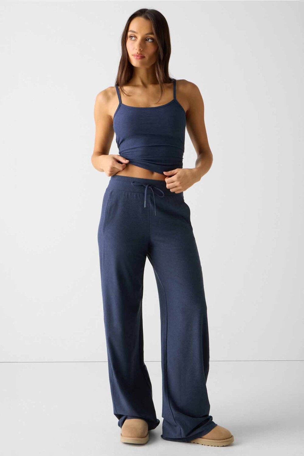 Top Reversible Whisper Crossover Mujer Deep Navy Heather