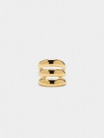 Anillo Efecto Triple - Acero Inoxidable dorado