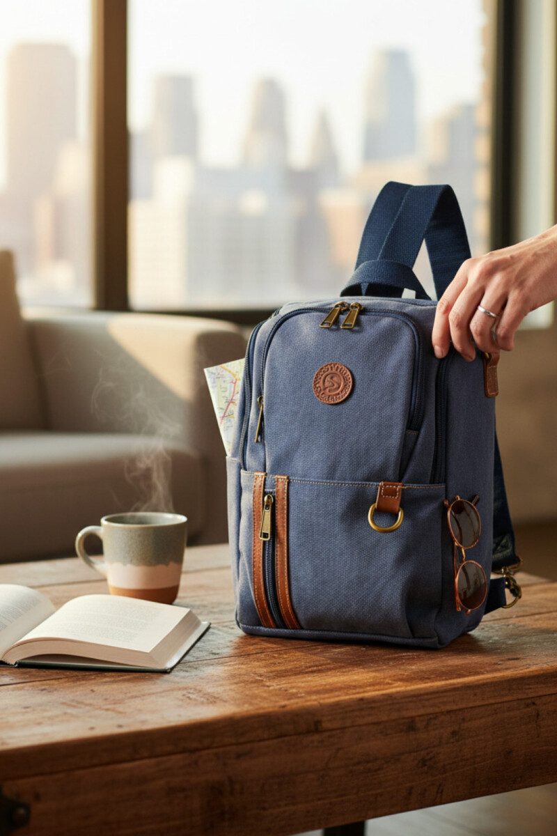 Bolso matero 3 en 1 Azul