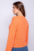 SWEATER CLAVIA Coral Oscuro