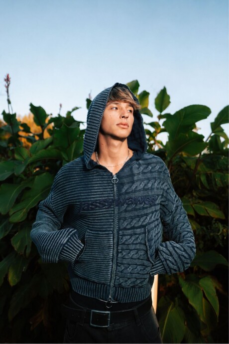 CAMPERA DE PUNTO SWITCH / AZUL U