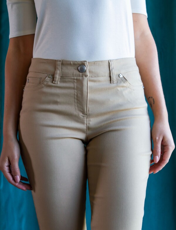 Pantalon Slim BEIGE