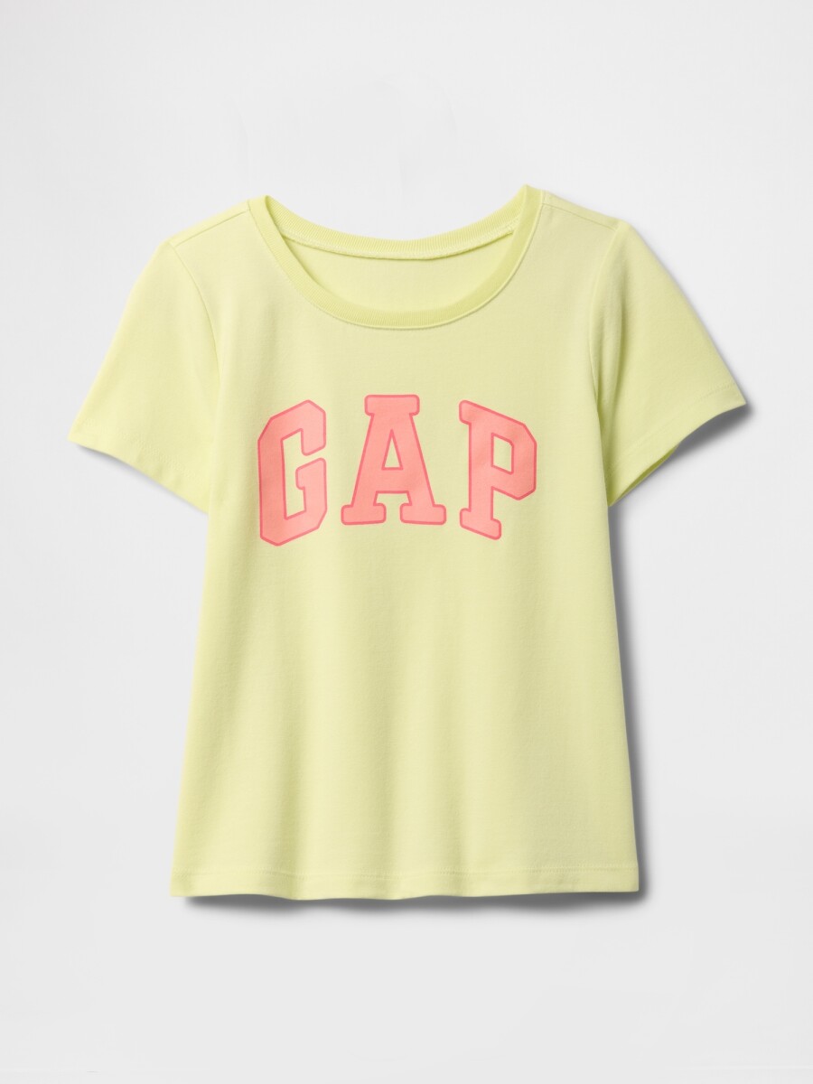 Remera Logo Gap Toddler Niña - Citron 