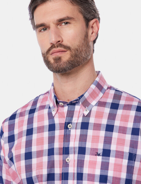 CAMISA A CUADROS Azul