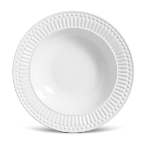 PLATO HONDO CERAM RAVENA ROMA BLANCO PORTO D22CM PLATO HONDO CERAM RAVENA ROMA BLANCO PORTO D22CM