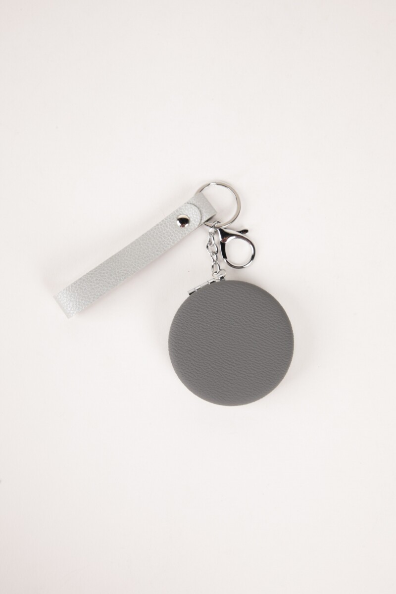 BAG CHARM MIRROR GRIS Negro
