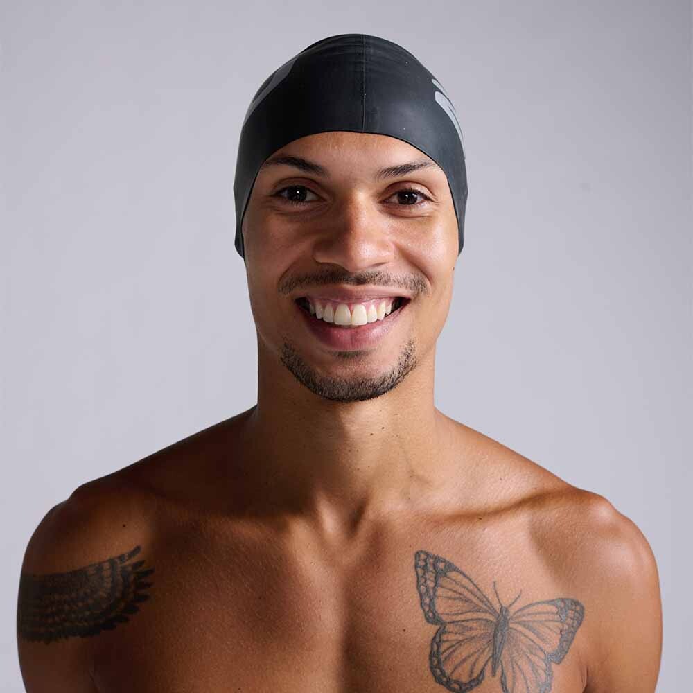 Gorra Training Silicone Swim Cap Unisex Black/black