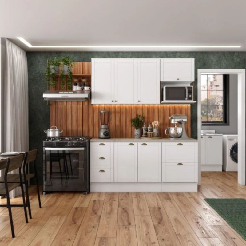 Bajo Mesada AMERICANA 120 cm MDF Blanco Bajo Mesada AMERICANA 120 cm MDF Blanco
