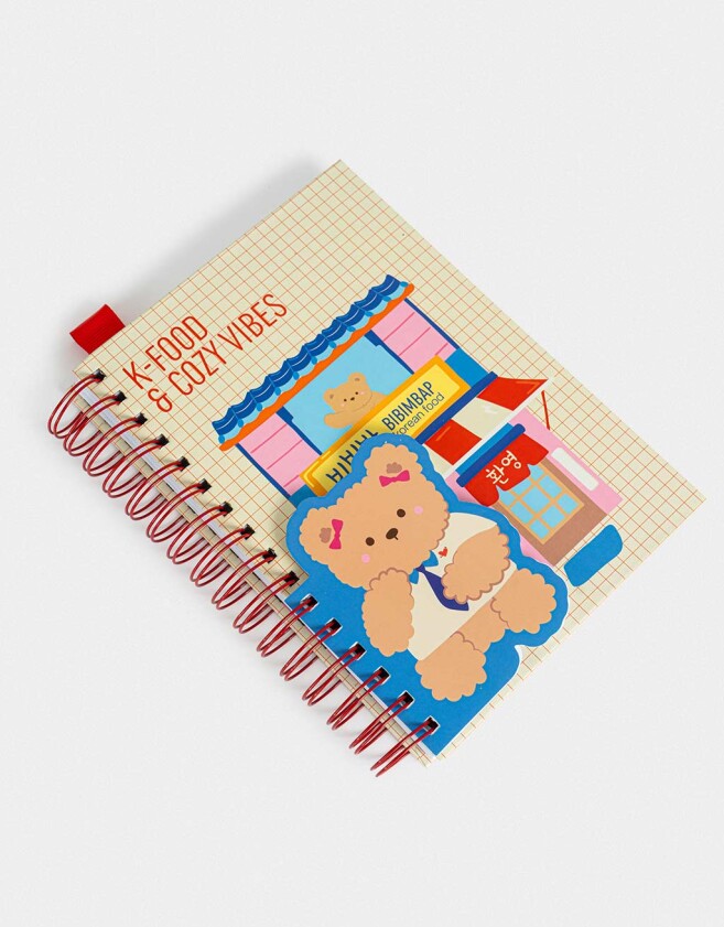 Anotadores Cuadernos y Memos Cuaderno A5 + Memo Korean Food - Combinacion Multicolor