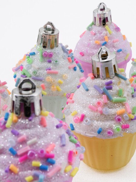 ADORNO CUPCAKE SET 6 PCS PASTEL