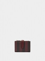 Cartera Con Rayas S burdeos