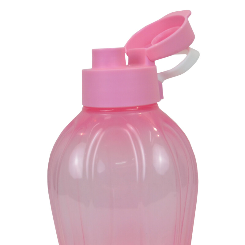 Botella caramañola plástica con tapón 1300 ml ROSADO