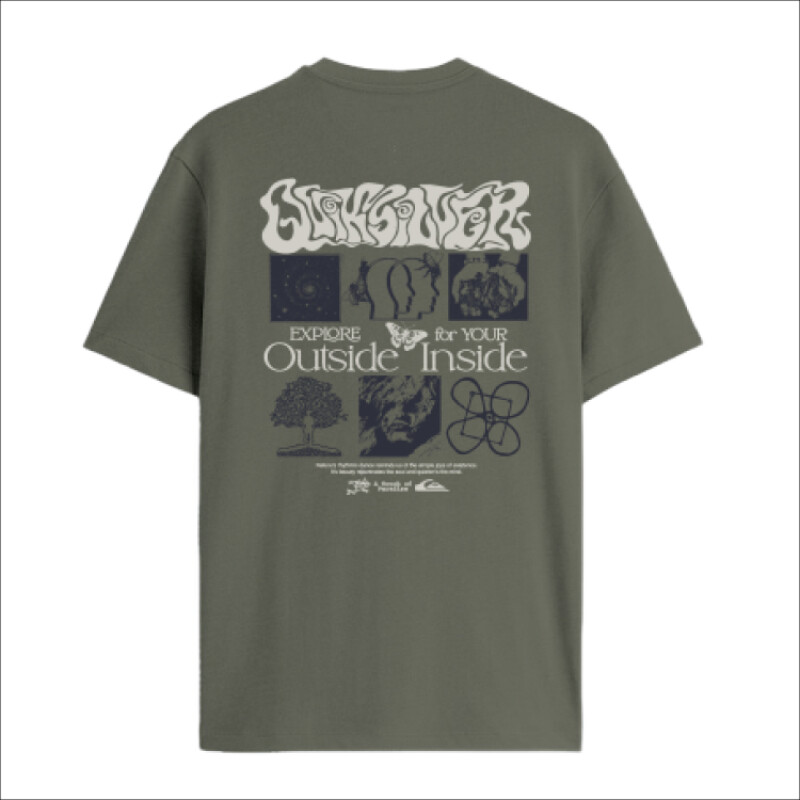 Remera Quiksilver Outside Inside - Verde Remera Quiksilver Outside Inside - Verde