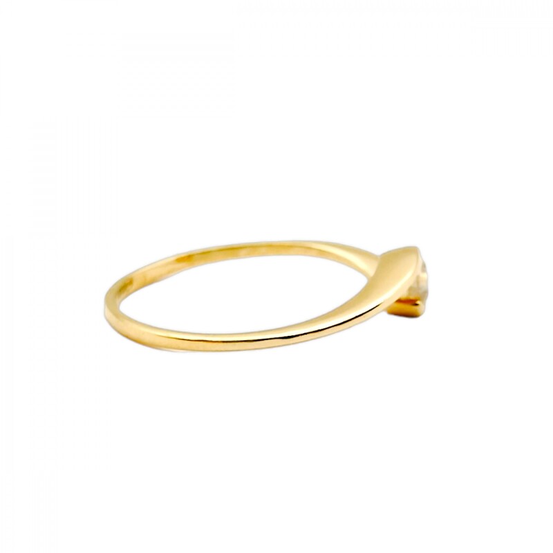 Anillo Cruzado-Oro 18k-Piedra Zirconia-AN9517 conpiedra