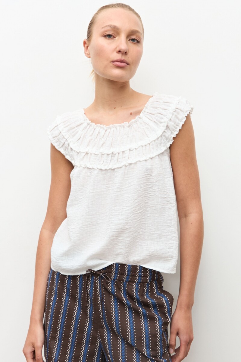Blusa bardot crudo