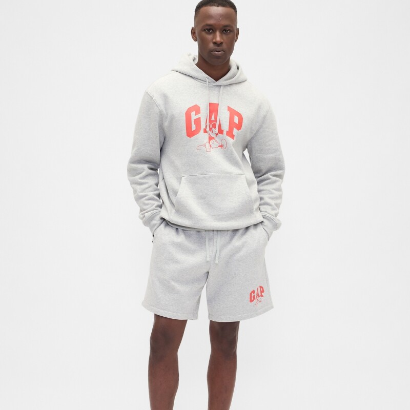 V-DIS DISNEY X GAP SHORT HEATHER GREY