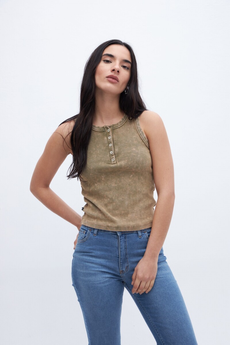 Musculosa Doris - Oliva 