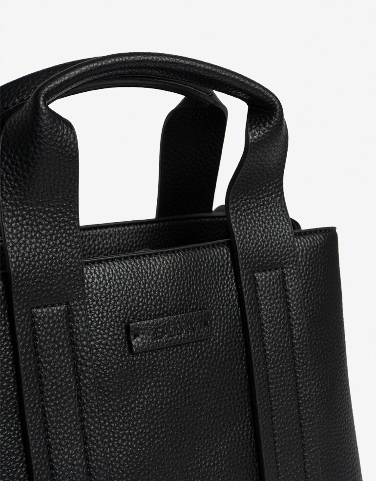 City Basicos Cartera City Con Doble Asa - Negro
