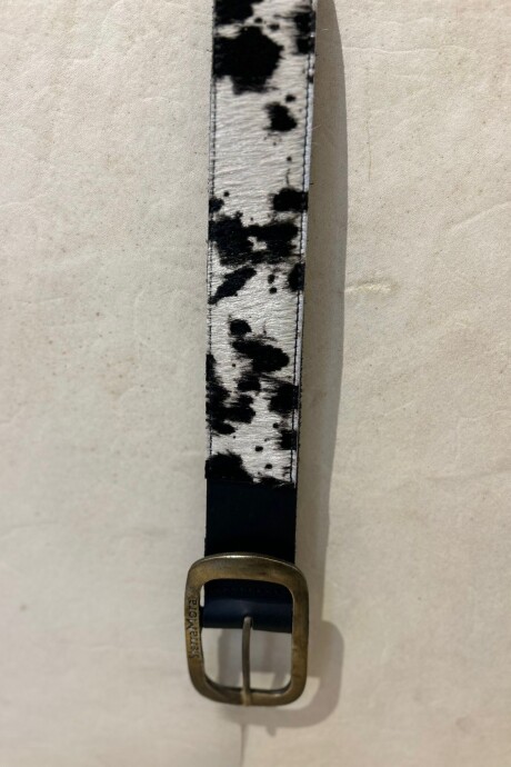 Print Belt Negro / Dorado
