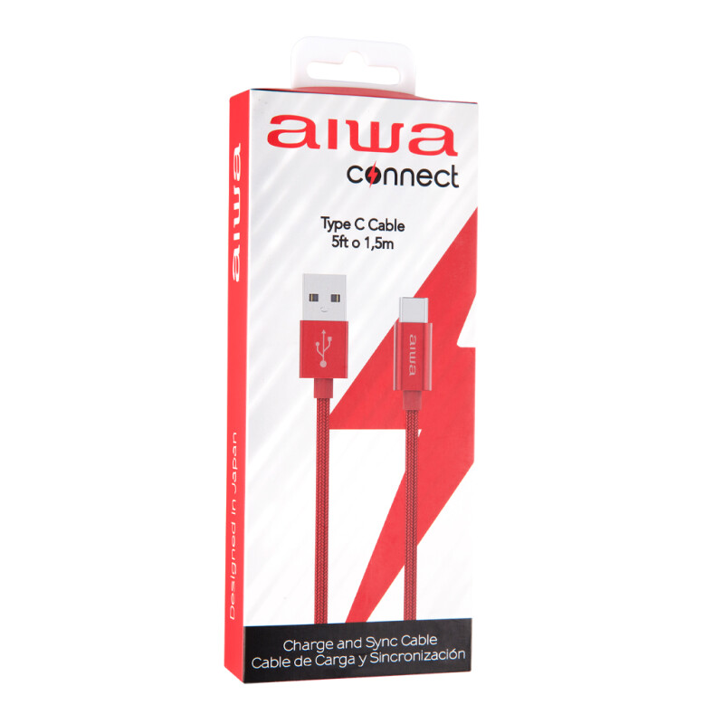 Cable de Carga USB-C Rojo
