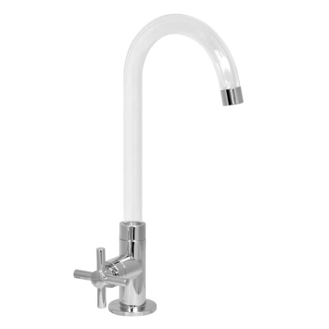 Pico unitario mesada cromo/cristal FIENZA Pico Unitario Mesada Cromo/cristal Fienza