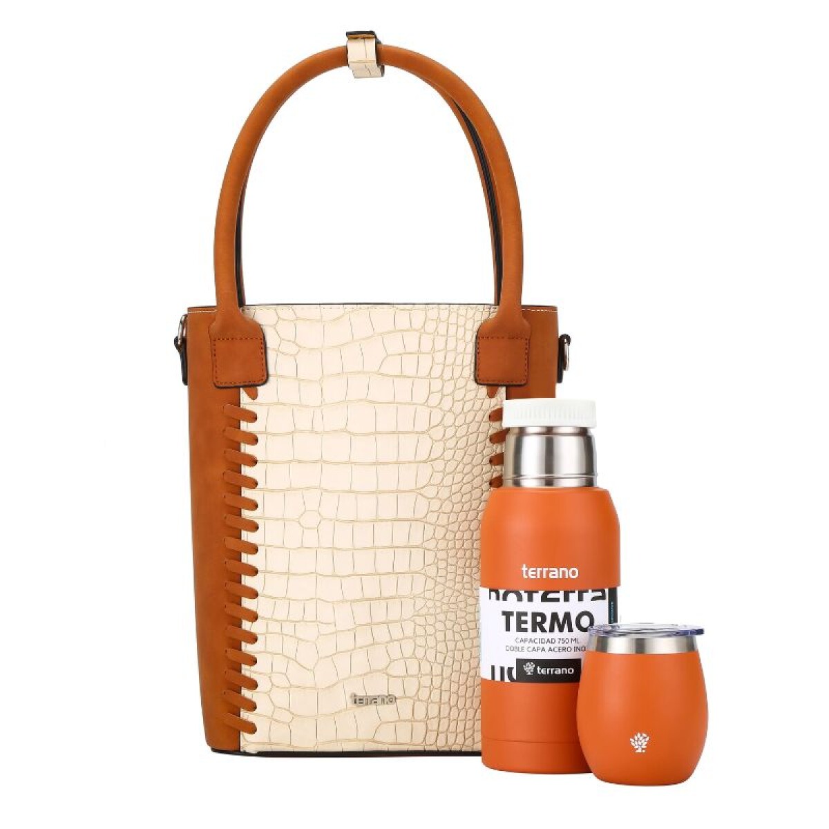 Kit Completo - Termo 750ML + Mate + Matera Bolsito - Terracota 