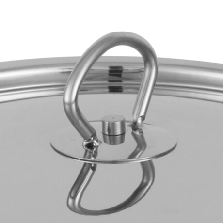 Juego Batería Cocina 15Pz Ollas Sartén Acero Inox Accesorios Plateado