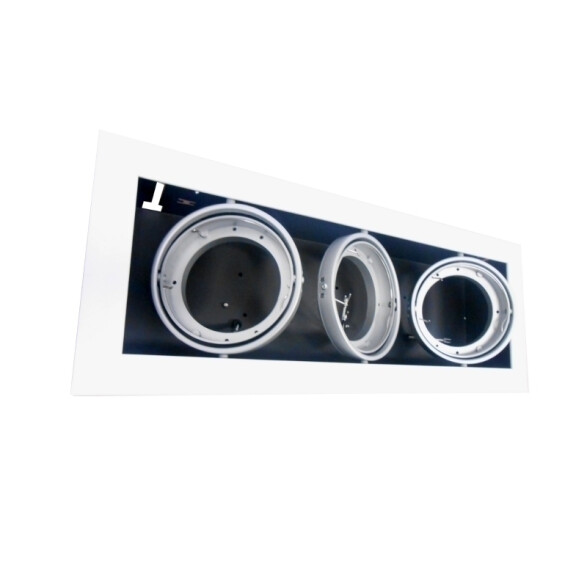 Luminaria de embutir techo rectangular móvil blca NV0712