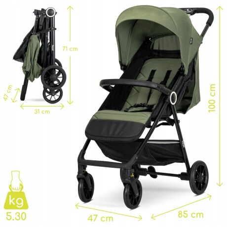 Coche ultra compacto Lorelli Noir Green 0-22kg Coche ultra compacto Lorelli Noir Green 0-22kg