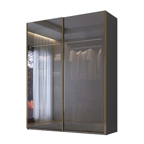 PLACARD 2 PUERTAS MDF NEGRO DUBAI