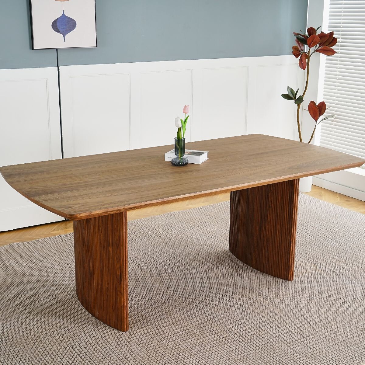 MESA DE COMEDOR CHANDLER marron CUADRADO/A 