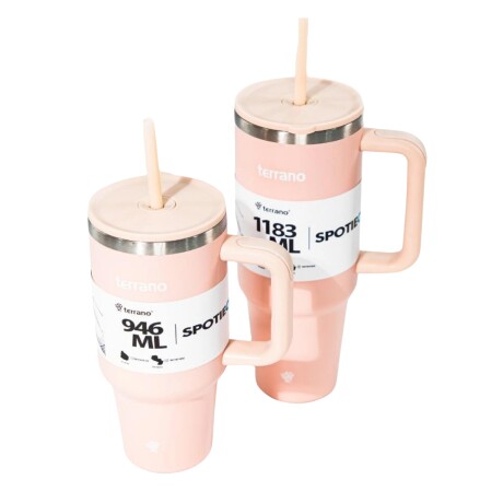 Vaso Spotie Cup Terrano Acero Inoxidable ROSA