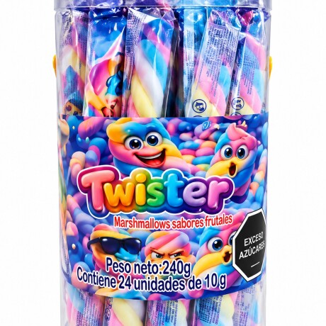MARSHMALLOWS TWISTER TUBO 24 TUBOS MARSHMALLOWS TWISTER TUBO 24 TUBOS