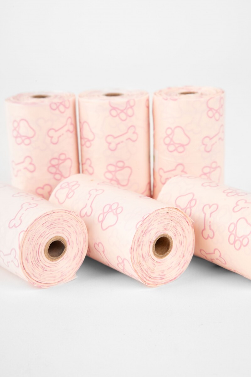 REPUESTO DE BOLSAS PARA PERROS ROSA VARIOS