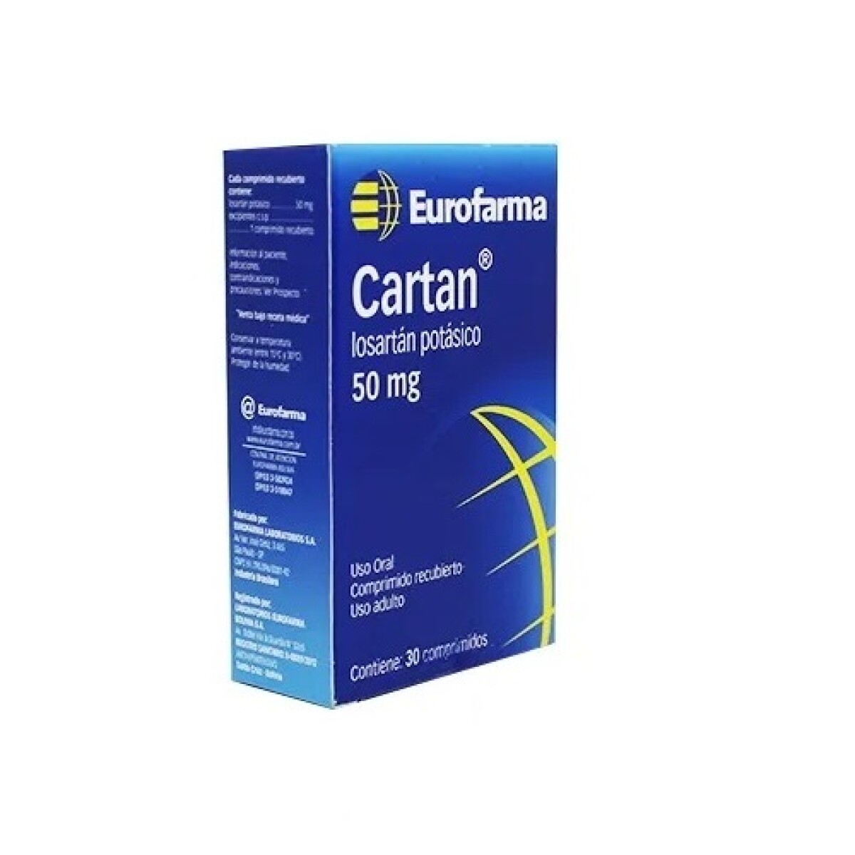 Cartan 50 Mg. 30 Comp. 