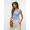 VMNORI SMOCK SL TOP WVN Brunnera Blue