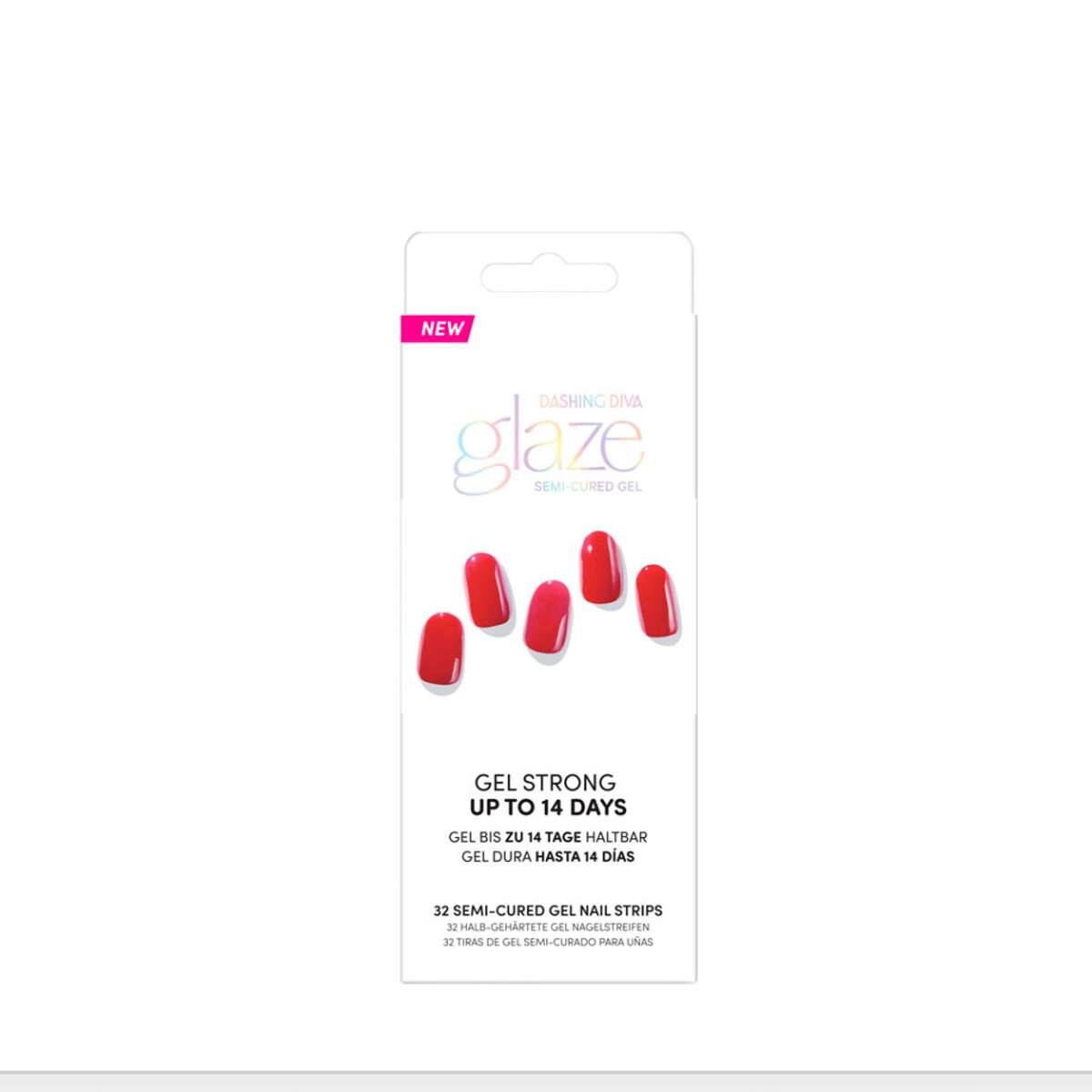 Uñas Stickers Glaze En Gel - Parisian Red 