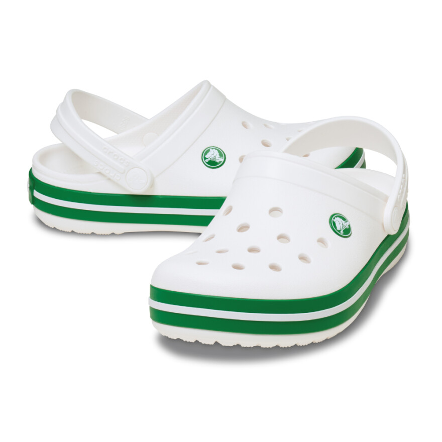 Crocs Crocband Clog K - Niños más de 5 años Black White/green Ivy