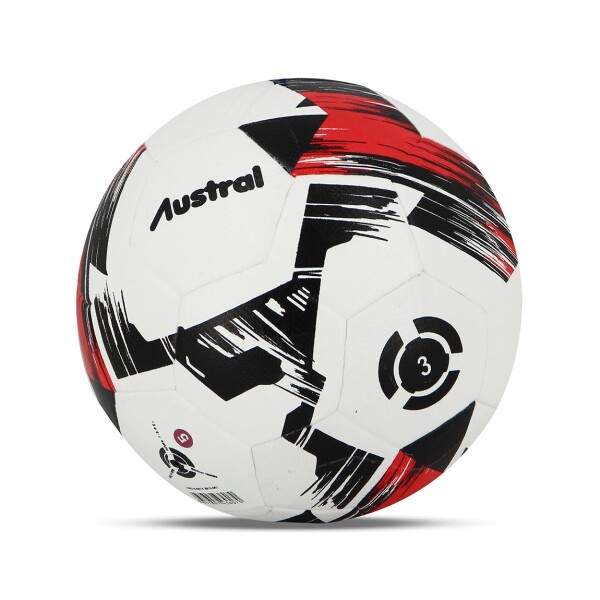 Austral Pelota Futbol Cancha Blanco-negro/rojo Negro-rojo