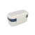 Lunchera Bento X 2 Piezas 1195 GEOMETRICO AZUL