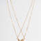 Collares para compartir Con Mariposas Set De Collares Para Compartir De Mariposas - Dorado