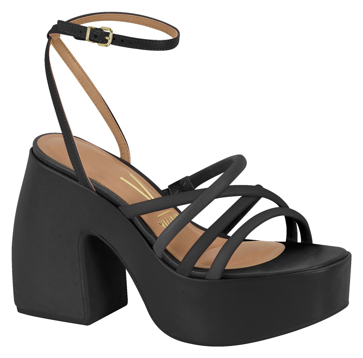 Sandalia Vizzano Plataforma Ancha de Mujer - 6482.201-24854 - Negro 