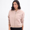 Campera felpa bomber beige