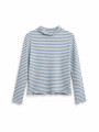 POLERA AGOS STRIPE CELESTE